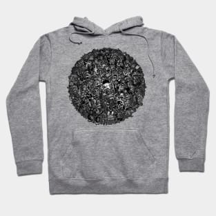 Monster Battle Royale (circle) Hoodie